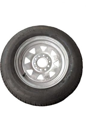 155R13 Tyre fitted to Multi-fit Galv Rim