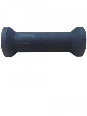 8 inch Cotton Reel, Black, 20mm plain bore